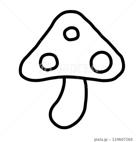 手描きの可愛いきのこのイラスト 手描きの可愛いきのこのイラスト 129607268