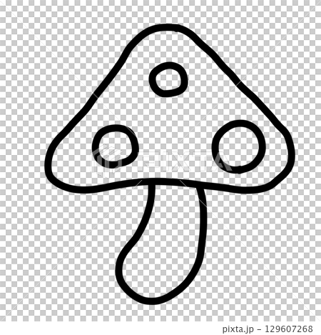 手描きの可愛いきのこのイラスト 手描きの可愛いきのこのイラスト 129607268