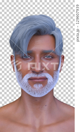 男人的臉部特寫 男人的臉部特寫 129607939