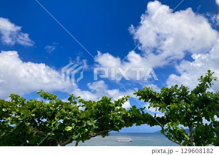 石垣島 フキサビーチから眺める風景 石垣島 フキサビーチから眺める風景 129608182