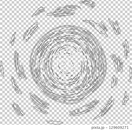 Hand drawn summer sun icon, sunshine 129609271