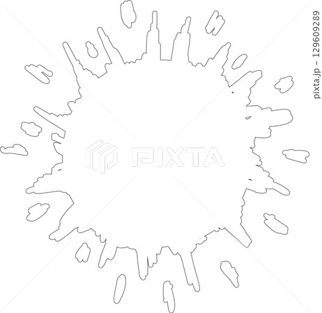 Hand drawn summer sun icon, sunshine 129609289
