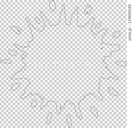 Hand drawn summer sun icon, sunshine 129609289