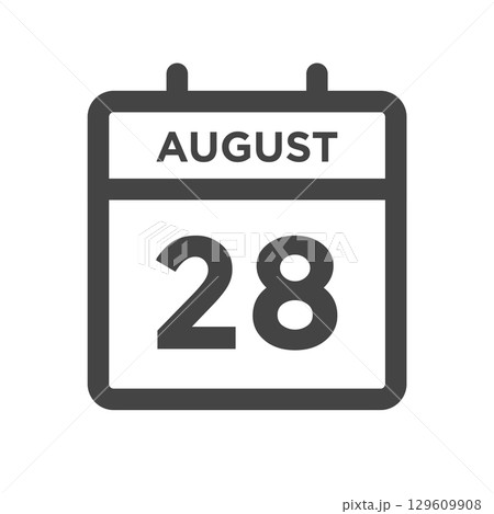 August 28 Calendar Day or Calender Date for Deadlines or Appointment August 28 Calendar Day or Calender Date for Deadlines or Appointment 129609908