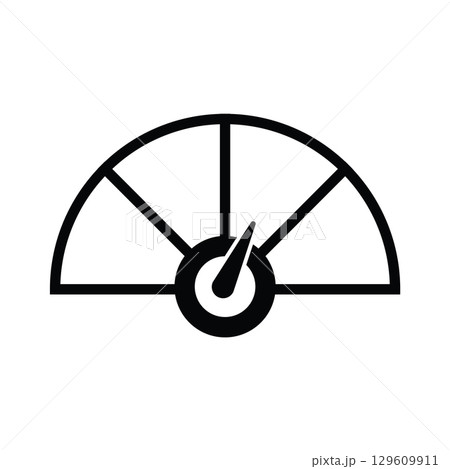 Risk or Satisfaction Meter - Gauge showing low to high 129609911
