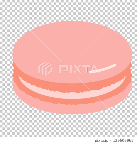 粉紅色杏仁餅的插圖 粉紅色杏仁餅的插圖 129609963