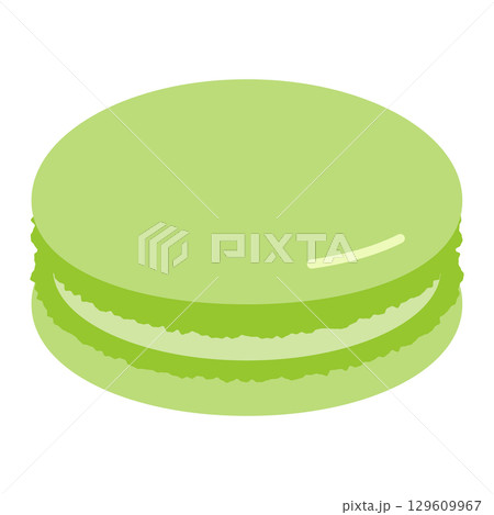 緑のマカロンのイラスト 129609967