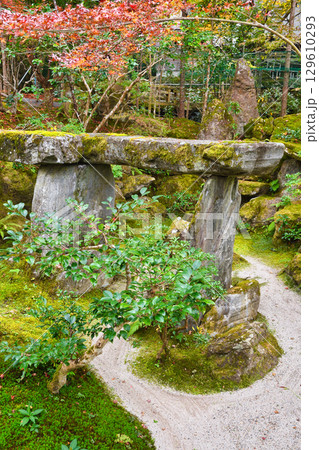 大原　宝泉院　宝楽園の美しい紅葉（京都府京都市左京区）　 129610293