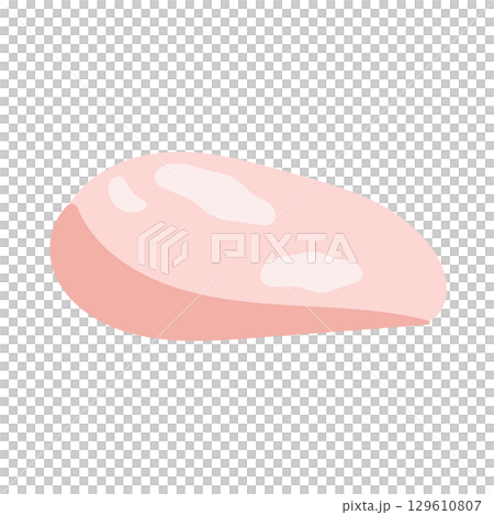 鶏むね肉 生肉 イラスト 鶏むね肉 生肉 イラスト 129610807