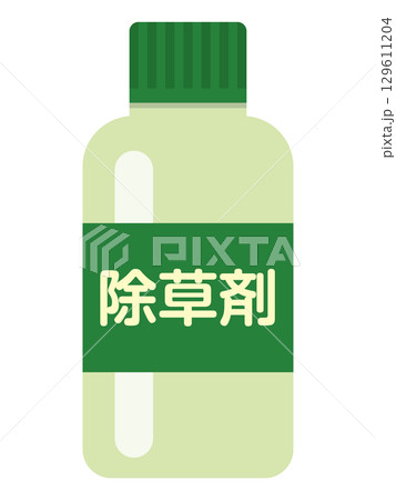 瓶に入った除草剤のイラスト 瓶に入った除草剤のイラスト 129611204