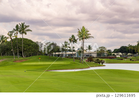 ハワイ（オアフ島）の休日（ゴルフライフ）カポレイゴルフクラブ 129611695