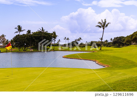 ハワイ（オアフ島）の休日（ゴルフライフ）カポレイゴルフクラブ 129611696