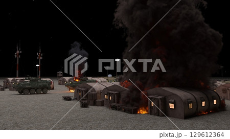 軍事キャンプ 129612364