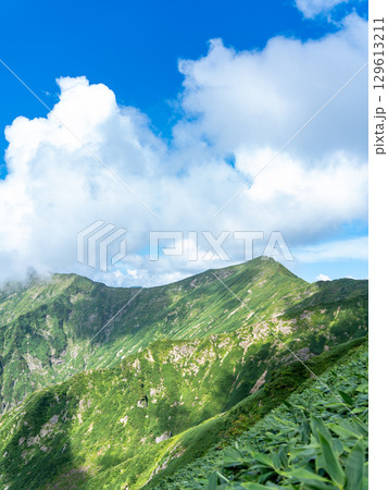 谷川岳登山道途中の万太郎山 129613211