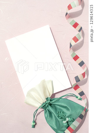 Korean Lucky Bag with Copy Space, Holiday Image Korean Lucky Bag with Copy Space, Holiday Image 129614315