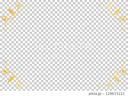 Gold elegant ornamental frame background Gold elegant ornamental frame background 129615221