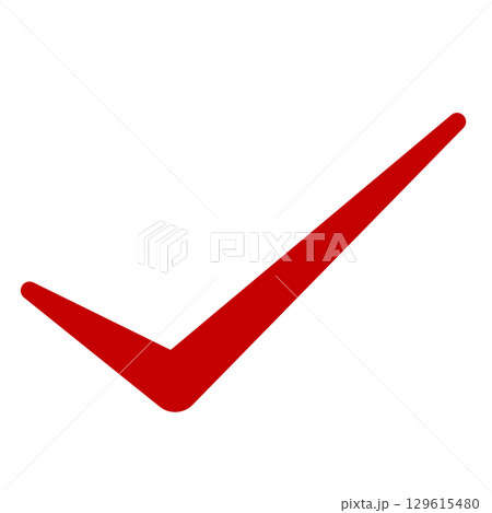 シンプルなチェックマーク 129615480