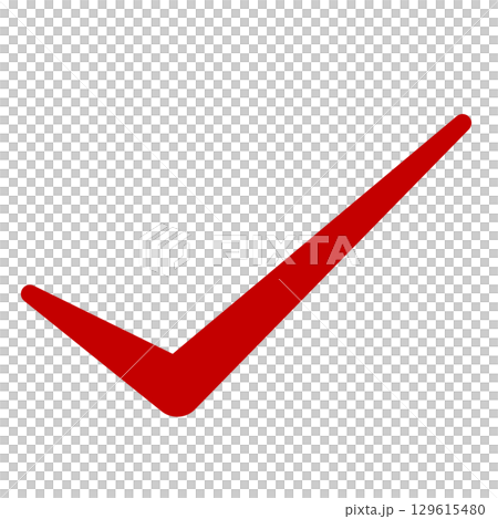 シンプルなチェックマーク 129615480