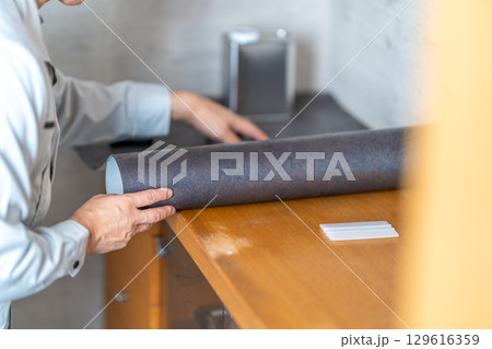 リフォーム　DIY　印刷化粧フィルム施工　ダイノックシート 129616359