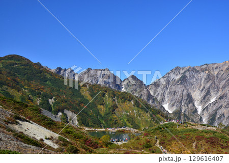 八方池と白馬連峰 秋 八方池と白馬連峰 秋 129616407