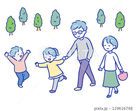 のほほん家族セット 129616798