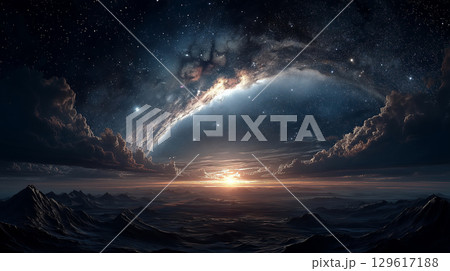 galaxy in a free space 129617188