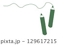 シンプルな鉛筆のイラスト 129617215