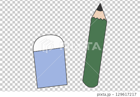 鉛筆和橡皮套裝 129617217