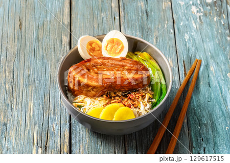 角煮丼 Braised pork belly set meal Asian style 角煮丼 Braised pork belly set meal Asian style 129617515