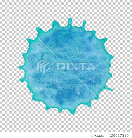 Blue drop, splatter, blob of paint, ink. Watercolor illustration hand drawn. Drawing for blanks, scrapbooking, journaling. Paint, spot, blot, drop, splash, watercolor, texture, blue, granulation Blue drop, splatter, blob of paint, ink. Watercolor illustration hand drawn. Drawing for blanks, scrapbooking, journaling. Paint, spot, blot, drop, splash, watercolor, texture, blue, granulation 129617556