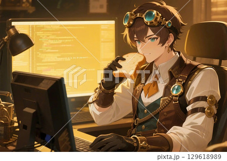 スチームパンク・ファンタジー 129618989