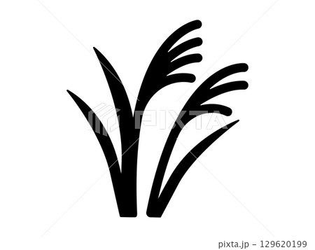 ススキのアイコン モノトーン ススキのアイコン モノトーン 129620199