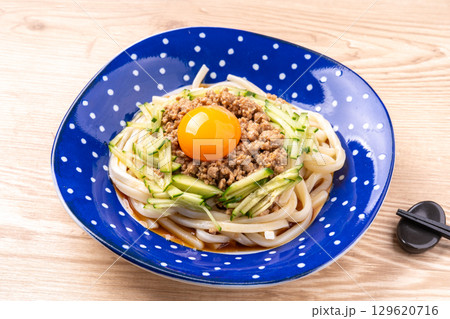 肉みそ冷やしぶっ掛けうどん 肉みそ冷やしぶっ掛けうどん 129620716
