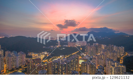 Aug 14 2022 Residential towers and urban life in Po Lam Hong Kong Aug 14 2022 Residential towers and urban life in Po Lam Hong Kong 129621132
