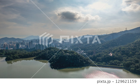 Aug 9 2025 a Tranquil waters of scenic Shing Mun Reservoir 129621159