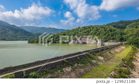 Aug 9 2025 Shing Mun Reservoir Main Dam scenic view 129621186