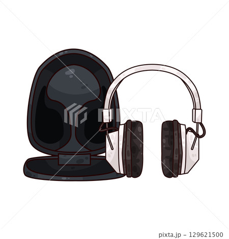 illustration of headphone holder 129621500