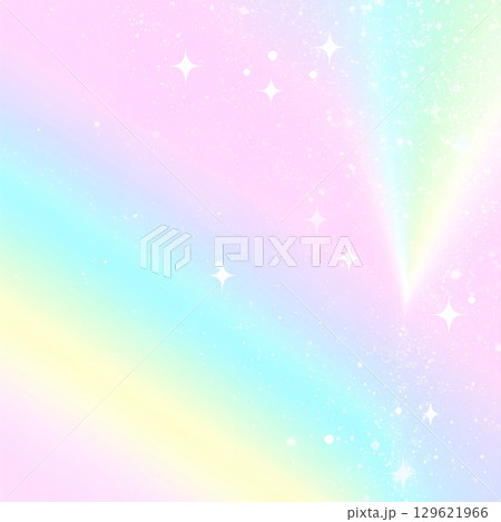 パステルレインボーのきらめき背景 129621966