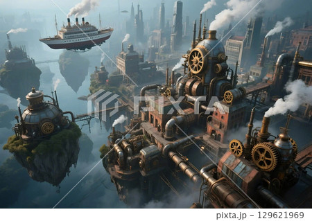 スチームパンク・ファンタジー 129621969