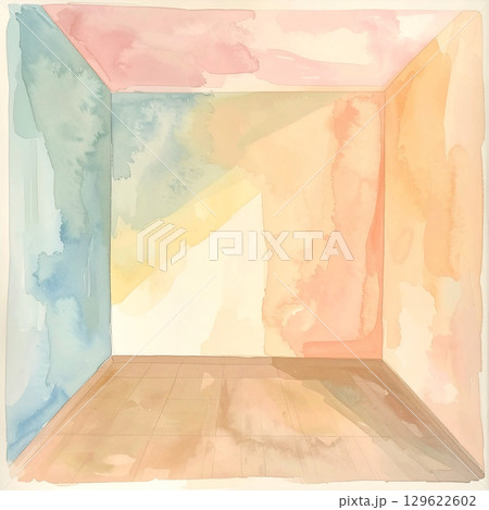 水彩のテクスチャー背景素材 129622602