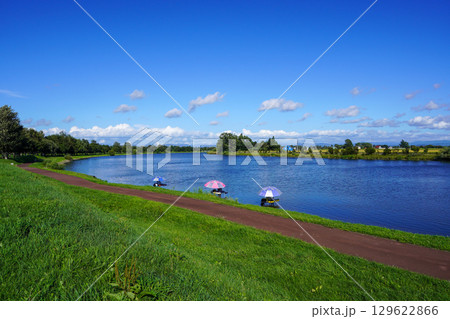 とある場所から眺めるしのつ湖 129622866