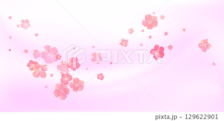 Tender spring pink flower flow. Delicate scent of woman perfume Tender spring pink flower flow. Delicate scent of woman perfume 129622901