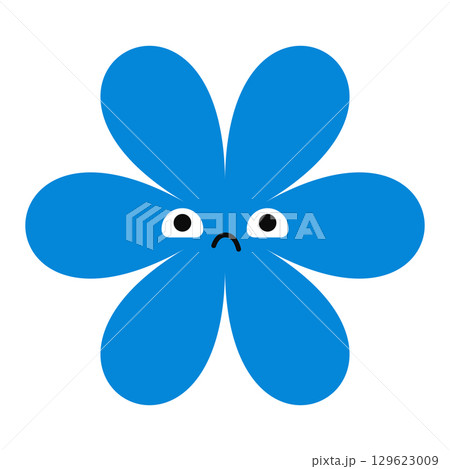 Angry flower cartoon with a grumpy face and vivid colors. A bold and expressive floral emoji in a playful, minimal style. Angry flower cartoon with a grumpy face and vivid colors. A bold and expressive floral emoji in a playful, minimal style. 129623009