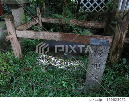 奈良市の漢國神社にある饅頭塚 129623972