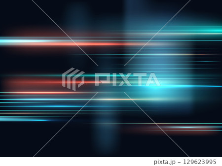 futuristic technology abstract background digital design with glowing orange and cyan horizontal light lines speed motion cyber glow sci fi background modern tech virtual network innovation concept futuristic technology abstract background digital design with glowing orange and cyan horizontal light lines speed motion cyber glow sci fi background modern tech virtual network innovation concept 129623995