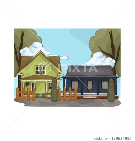 Illustration of House Illustration of House 129624983