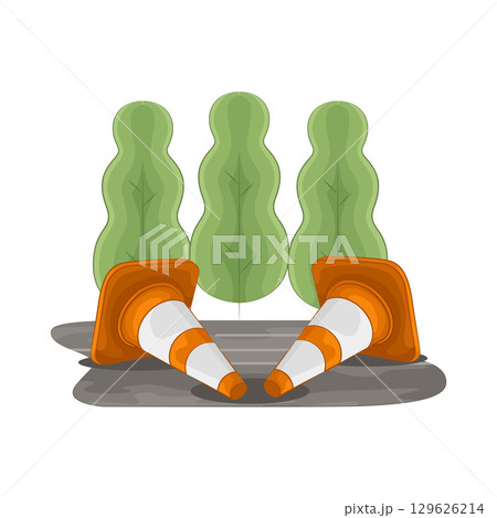 Illustration of Traffic Cone 129626214