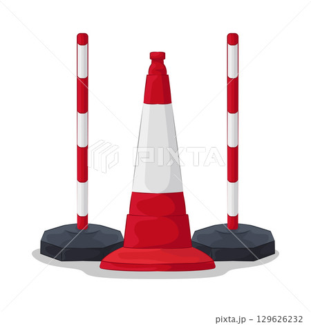 Illustration of Traffic Cone Illustration of Traffic Cone 129626232