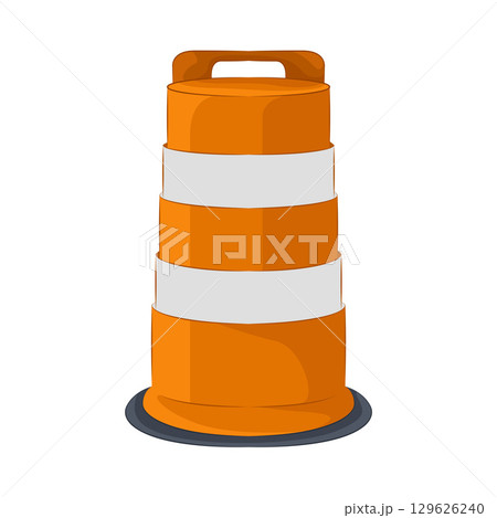 Illustration of Traffic Cone Illustration of Traffic Cone 129626240