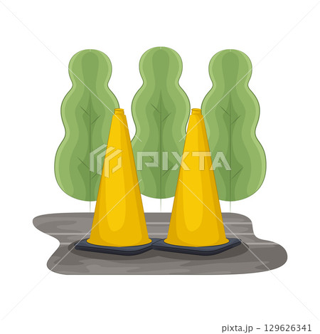 Illustration of Traffic Cone 129626341